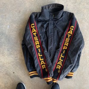 Vintage Caterpillar Construction Bomber Jacket